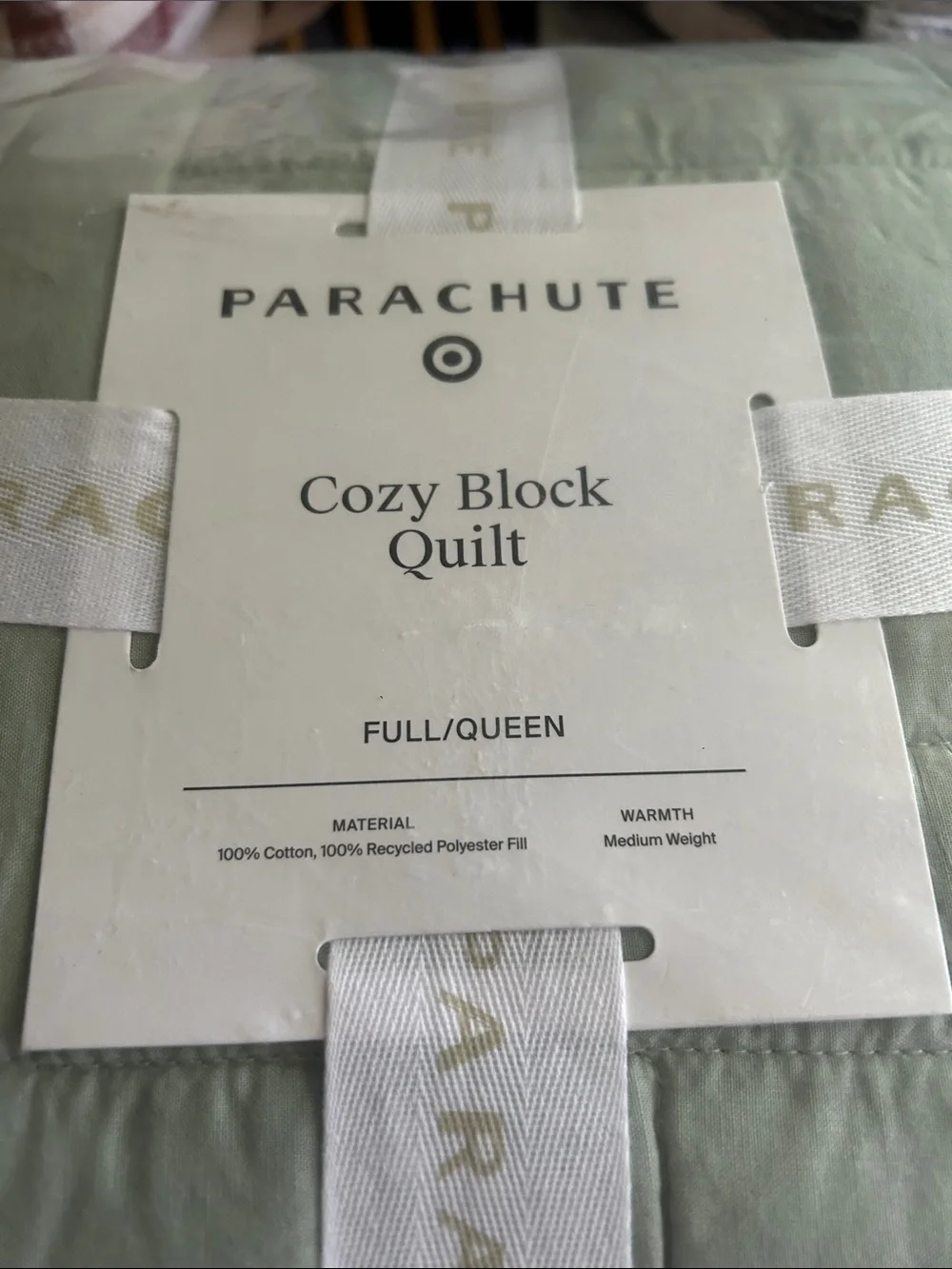 Parachute for Target F/Q Cozy Block Quilt JADE